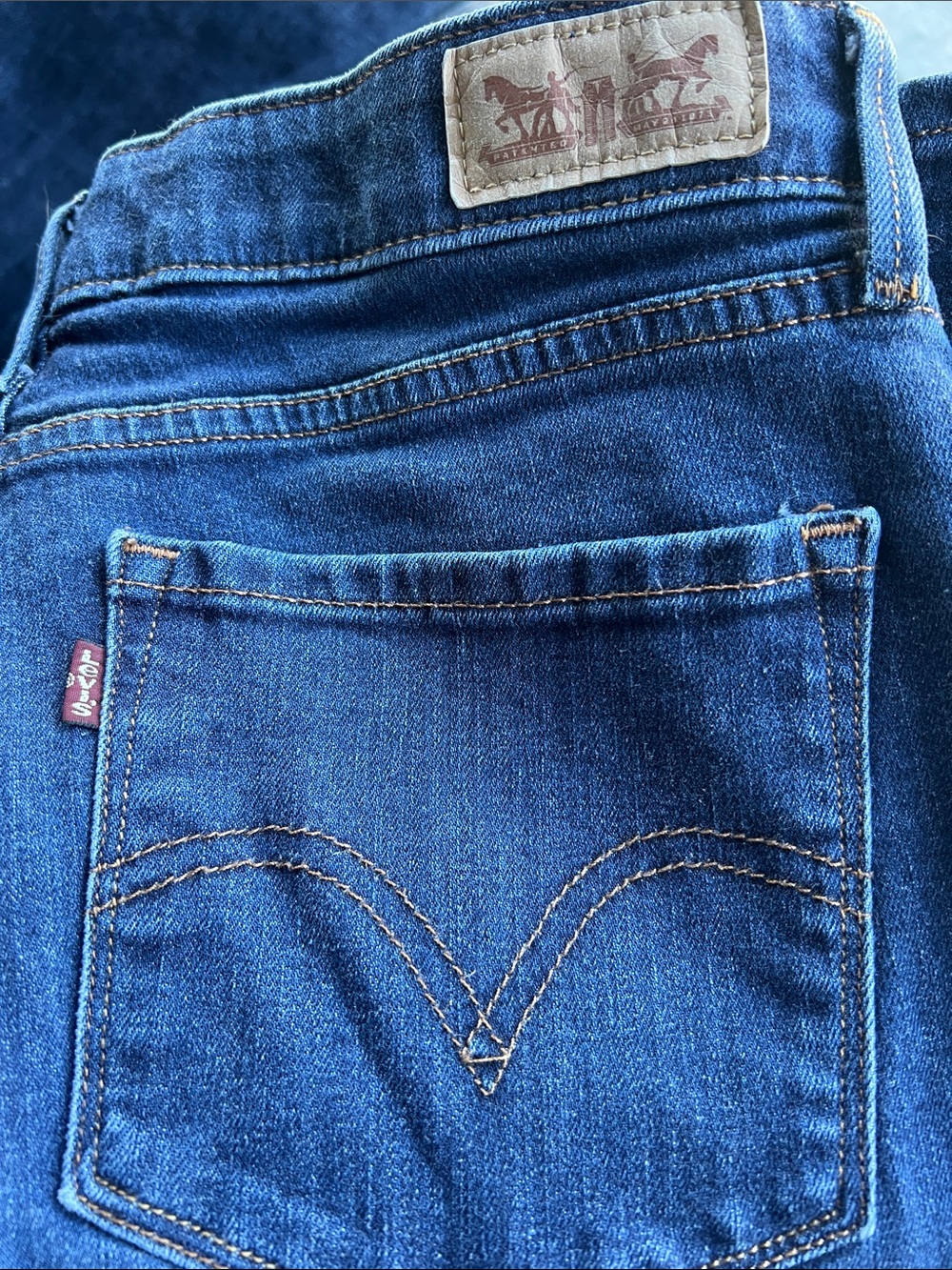 Levi’s Strauss Perfect Waist 525 Straight Leg Dark blue Jeans - very good . - Picture 6 of 6